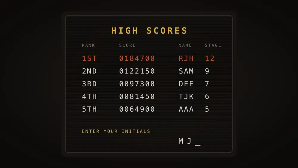 Arcade Scoreboards in 1980s: The Real Story Behind Arcade High Scores