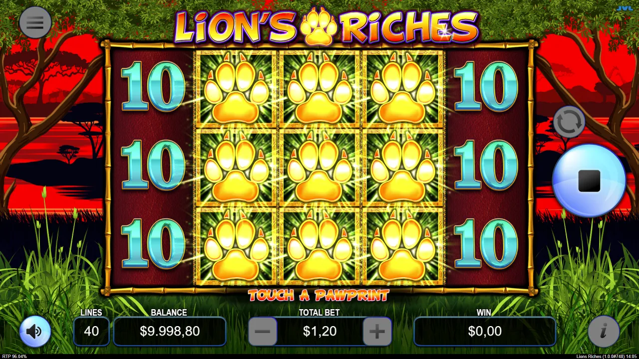 Lion's Riches Screenshot