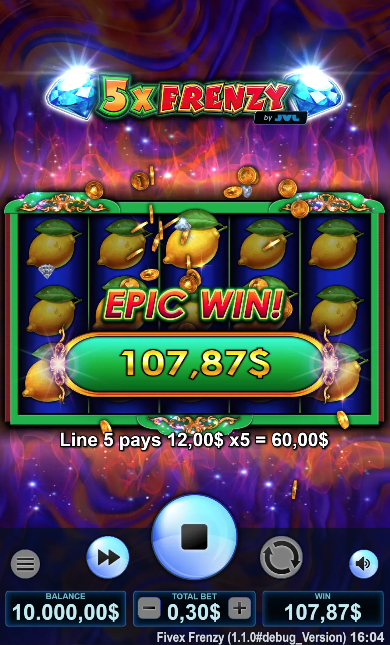 5X Frenzy Screenshot