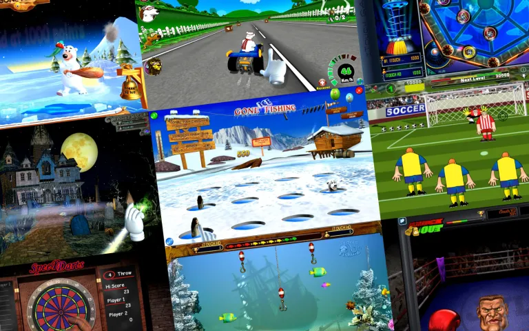 Dive into the fan-favorite <b>Gone Fishing</b>, outmaneuver opponents in <b>Bumper Wars</b>, battle crazy creatures in Monster Mash, and crush levels in <b>Bonbon Deluxe</b>.